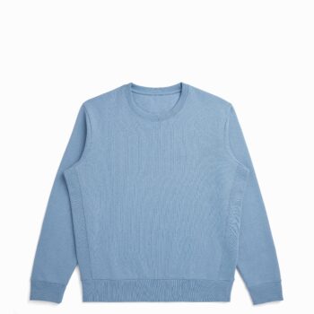 Cloudy Blue Heavyweight Organic Brushed Crew