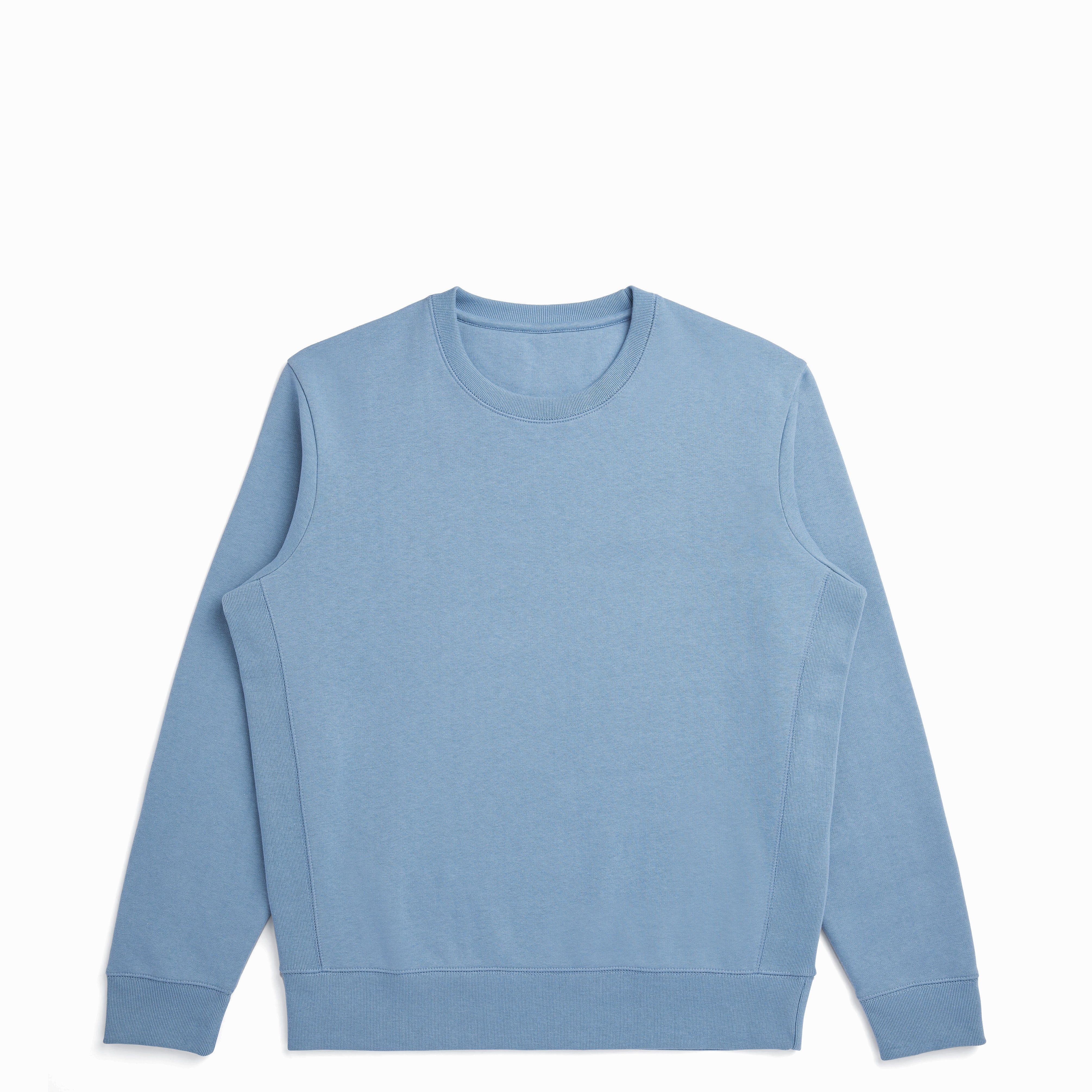 Cloudy Blue Heavyweight Organic Brushed Crew