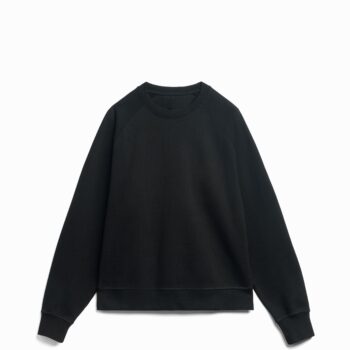 Black Ultra Heavyweight Organic French Terry Crew