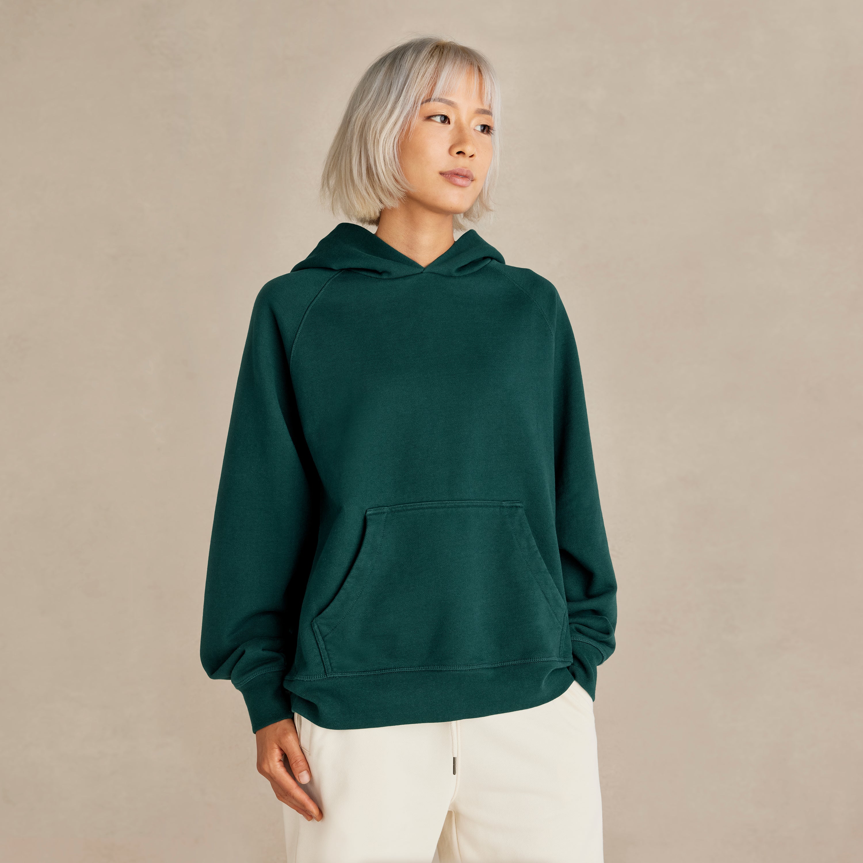 Pine Ultra Heavyweight Organic French Terry Hood