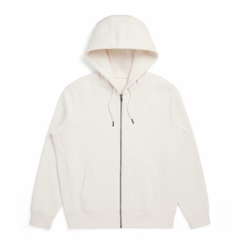 Natural Heavyweight Organic Brushed Zip
