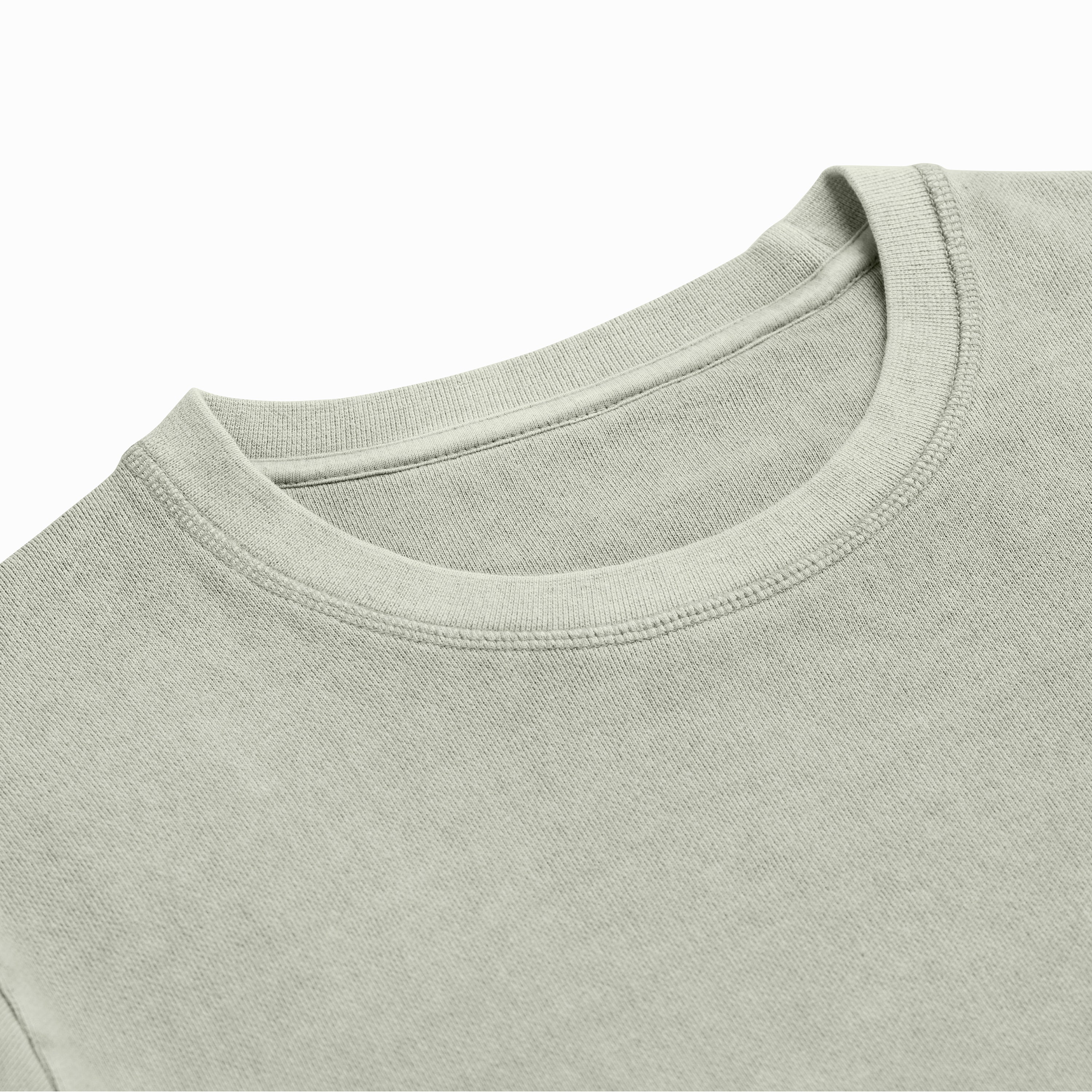 Sage Midweight Organic French Terry Crew