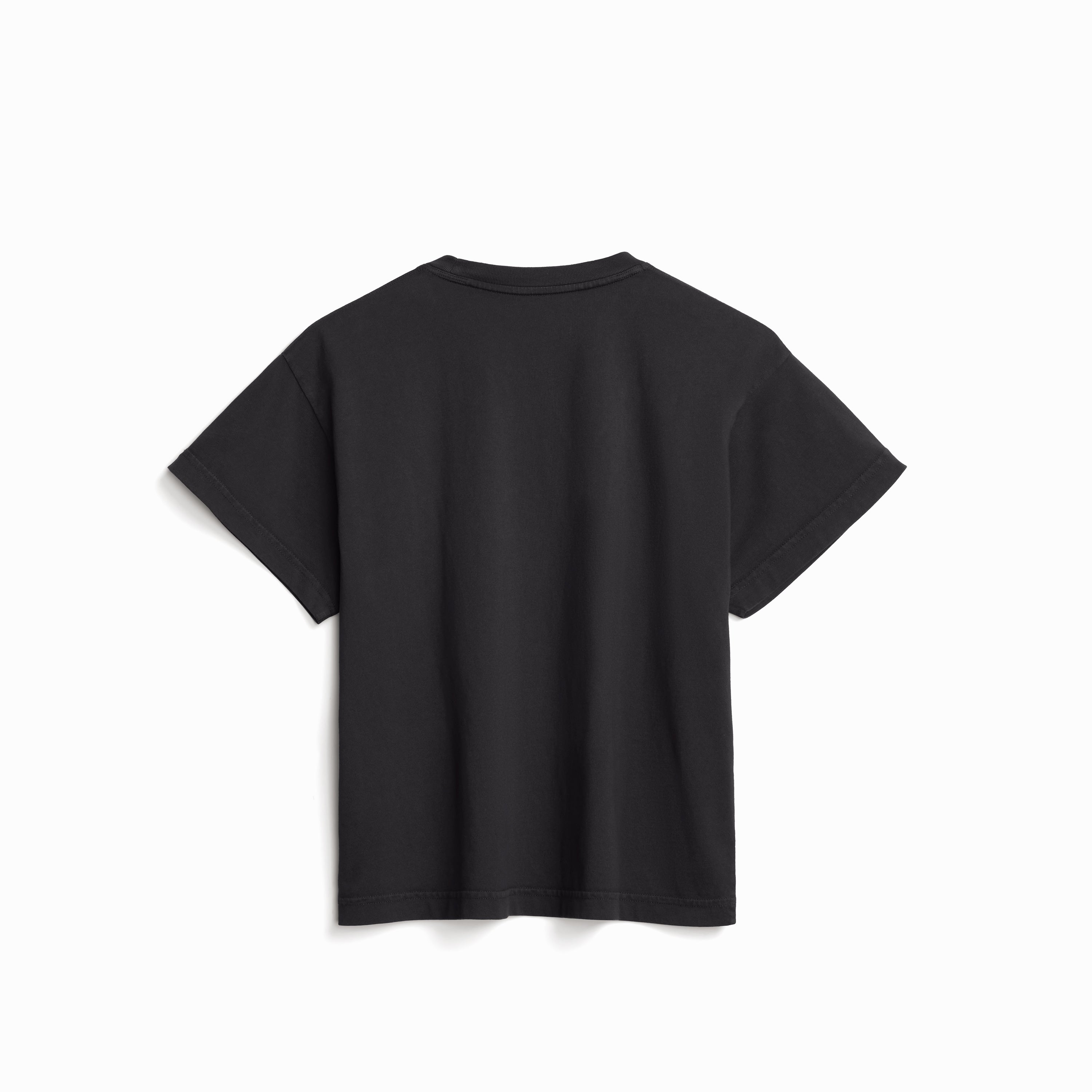 Women's Vintage Black Heavyweight Organic Tee