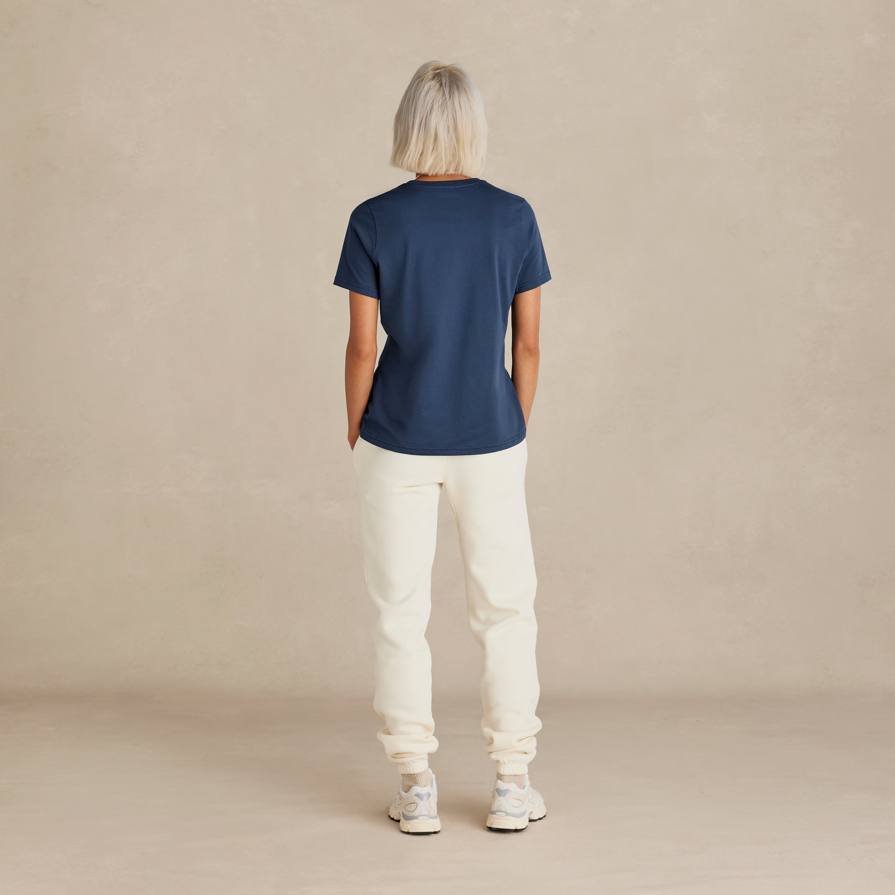 Women's Ocean Navy Midweight Supima Tee