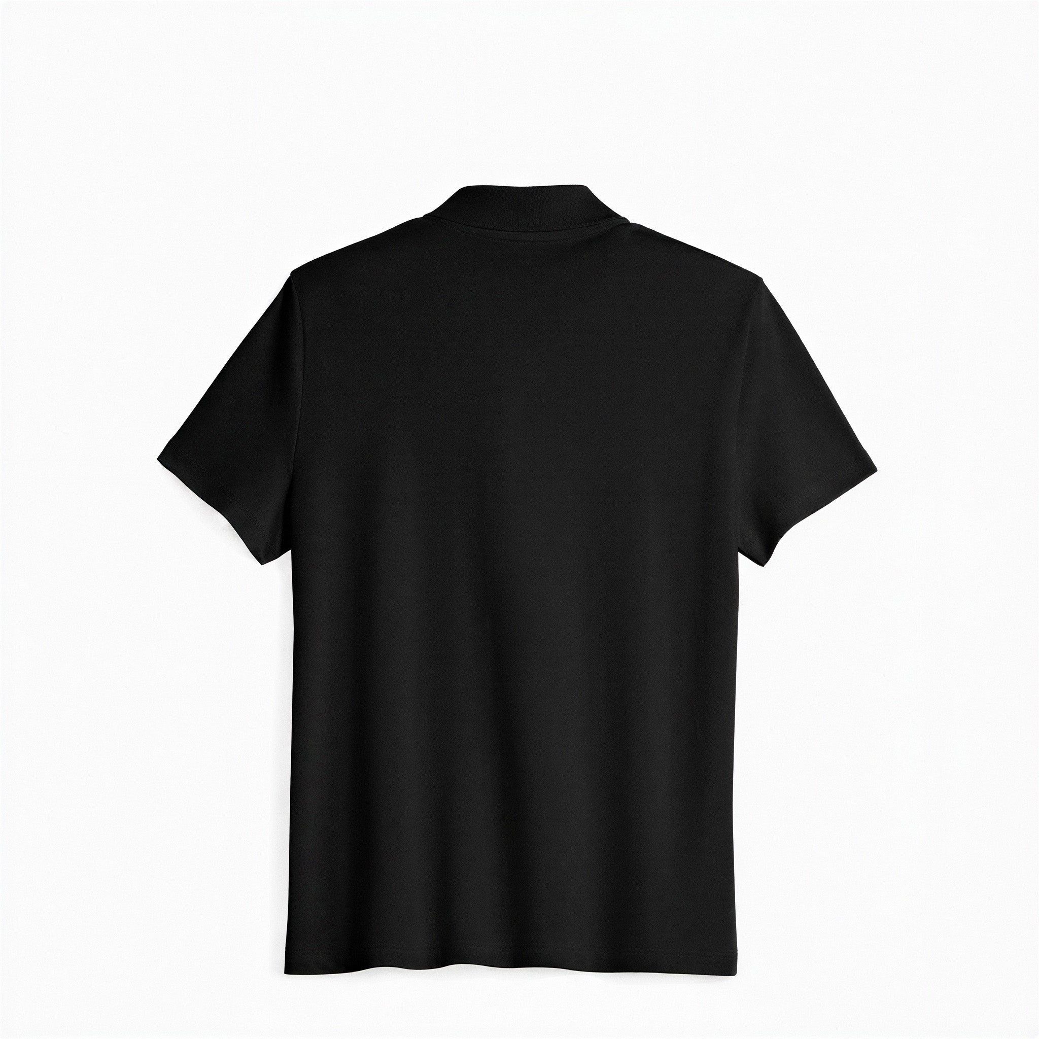 Women's Black Pima Polo