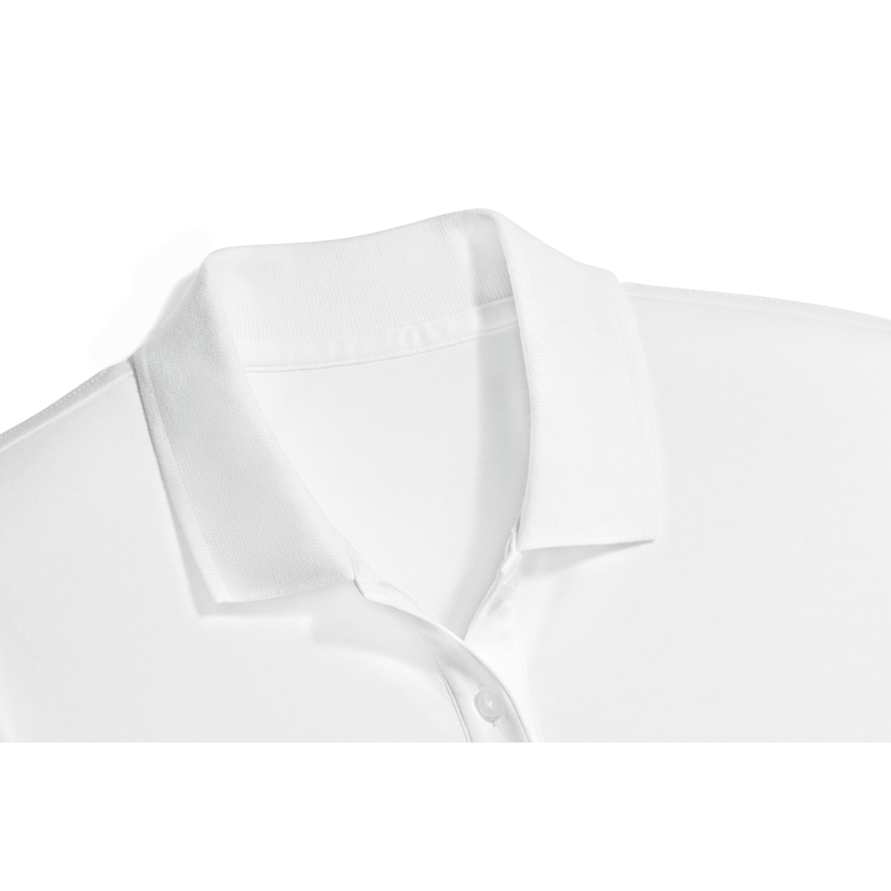 Women's White Pima Polo